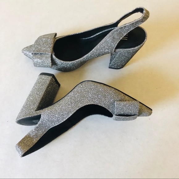 Women's Glittery Slingbacks NEW - Picture 7 of 8